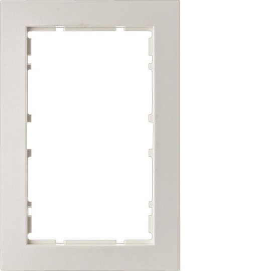Hager 6510111909 Yhdistelmäkehys 2-suuntainen, S1, valkoinen (Polar White) 1-paikkainen