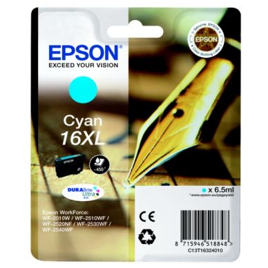 Epson Epson 16XL Mustepatruuna syaani, 450 sivua