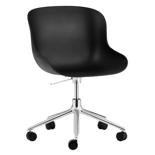 Normann Copenhagen Hyg työtuoli 5 pyörällä, alumiini - musta