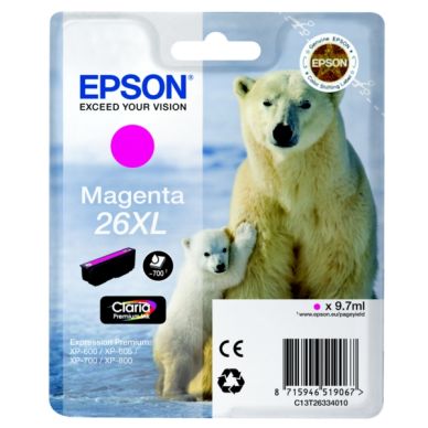 Epson Epson 26XL Mustepatruuna magenta, 700 sivua