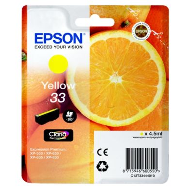 Epson Epson 33 Mustepatruuna keltainen, 300 sivua