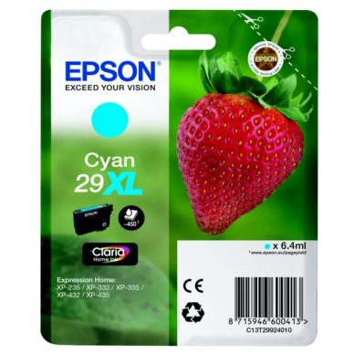 Epson Epson 29XL Mustepatruuna syaani, 450 sivua