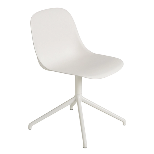 Muuto Fiber tuoli, pyörivä, valkoinen