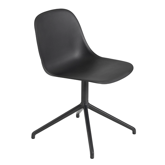 Muuto Fiber tuoli, pyörivä, musta