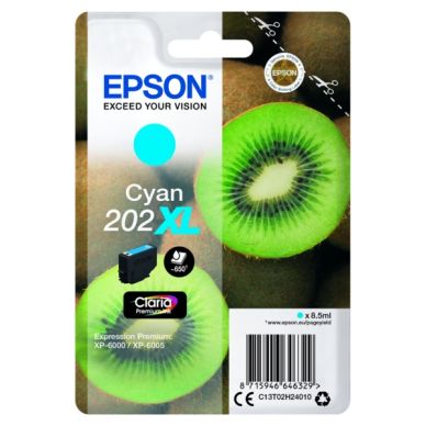 Epson Epson 202XL Mustepatruuna syaani, 8,5 ml