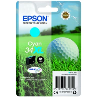 Epson Epson 34XL Mustepatruuna syaani, 950 sivua