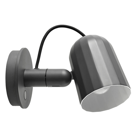 HAY Noc Wall Button seinävalaisin, tummanharmaa