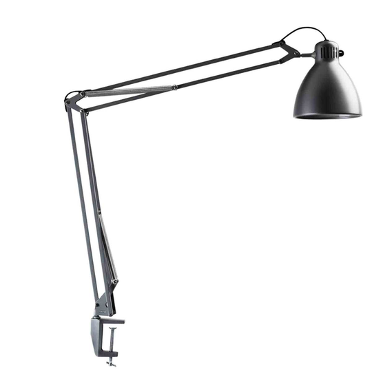 Luxo L-1 pöytävalaisin, alumiininharmaa