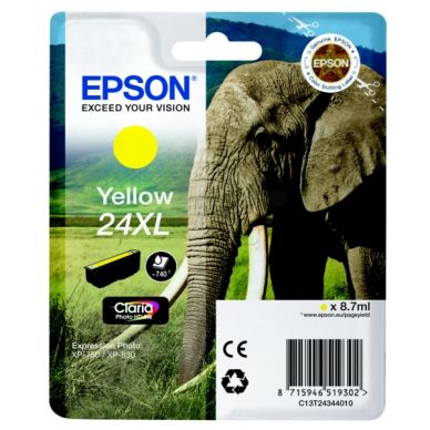 Epson Epson 24XL Mustepatruuna keltainen, 740 sivua