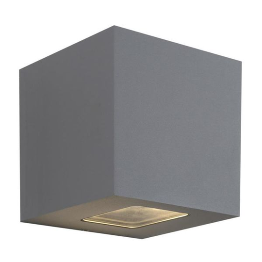 Hide-a-Lite Cube XL II Seinävalaisin 3000K, 1890 lm, 80°, 25W, IP65 Harmaa