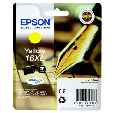 Epson Epson 16XL Mustepatruuna keltainen, 450 sivua