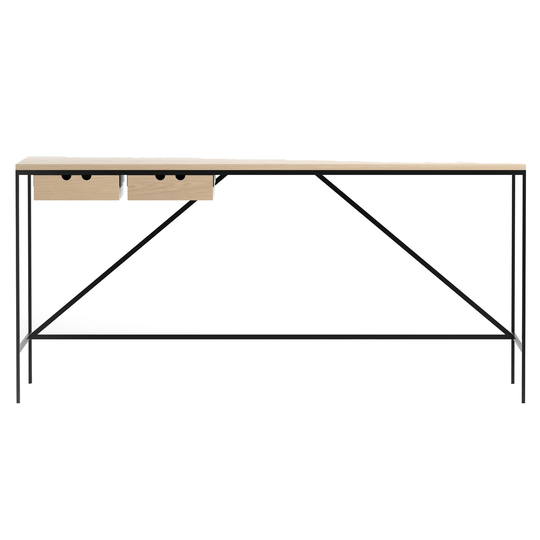 Karakter 1595 työpöytä, 152 x 56 cm, tammi - musta