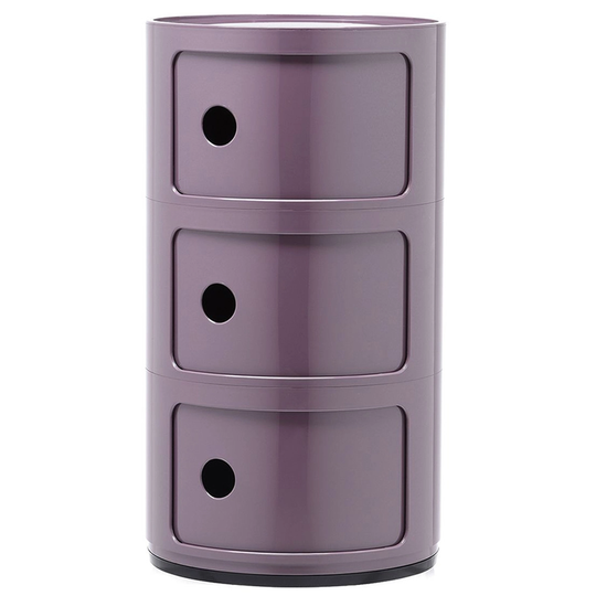 Kartell Componibili säilytyskaluste, 3-osainen, violetti