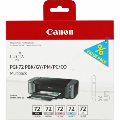 Canon Canon PGI-72 Mustepatruuna MultiPack PBK,GY,PM,PC,CO