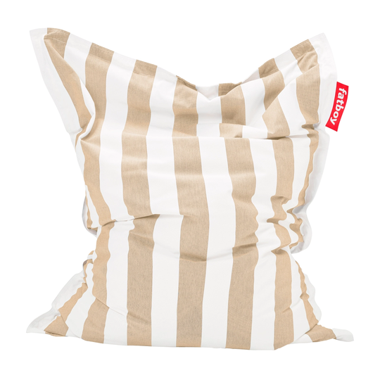 Fatboy Original Outdoor säkkituoli, raidallinen sandy beige