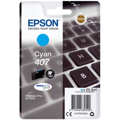 Epson Mustepatruuna cyan, 1.900 sivua