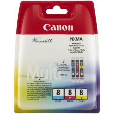 Canon Mustepatruuna CLI-8 Multipack C/M/Y