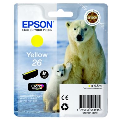 Epson Epson 26 Mustepatruuna keltainen, 300 sivua