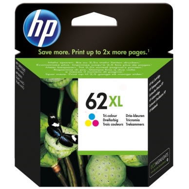 HP HP 62XL Mustepatruuna 3-väri, 415 sivua