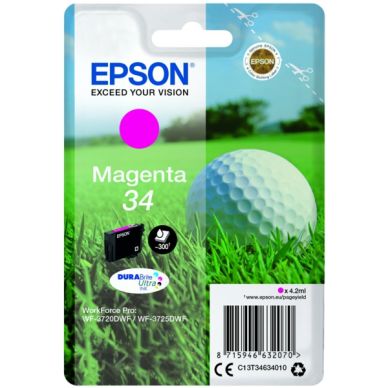 Epson Epson 34 Mustepatruuna magenta, 300 sivua