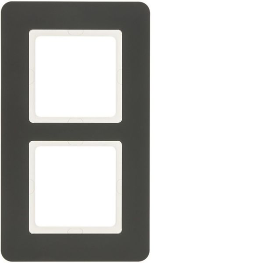 Hager 10126186 Peitekehys 2-paikkainen, Q.7, muovi Antrasiitti