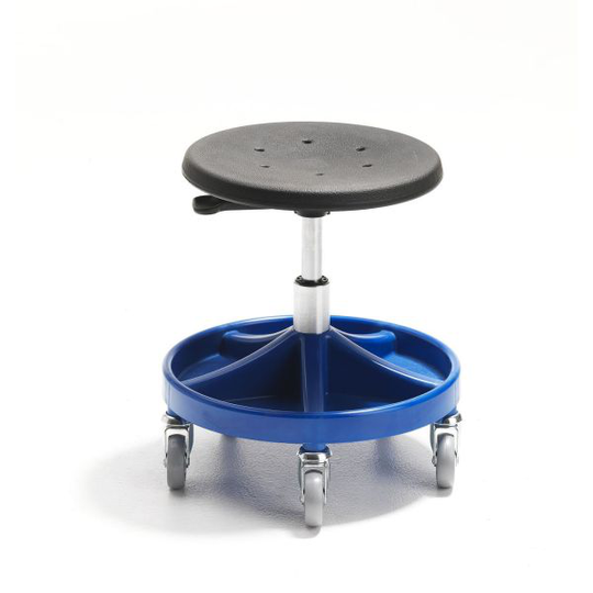 GBP 410432014 Tuoli 350-470 mm, pyörät Ø75 mm Sininen