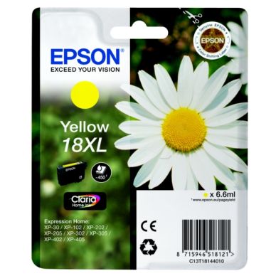 Epson Epson 18XL Mustepatruuna keltainen, 450 sivua