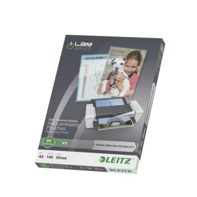 Leitz Laminointitasku A5 UDT 80 mic. 100/ltk