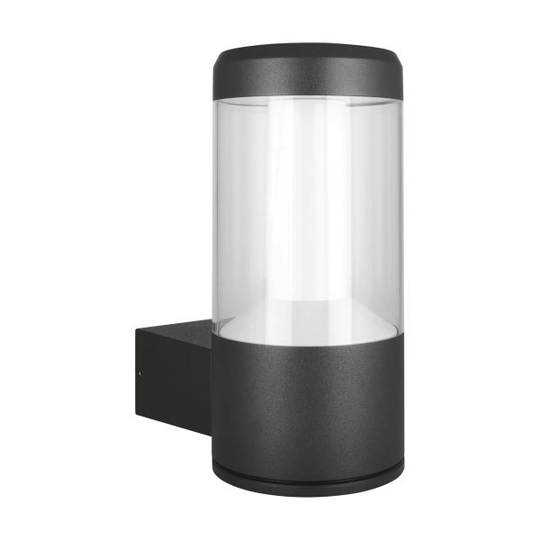 LEDVANCE Outdoor LED Facade Lantern Seinävalaisin 12 W, 3000 K, 610 lm, harmaa