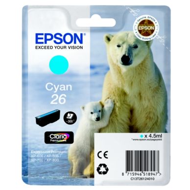 Epson Epson 26 Mustepatruuna syaani, 300 sivua