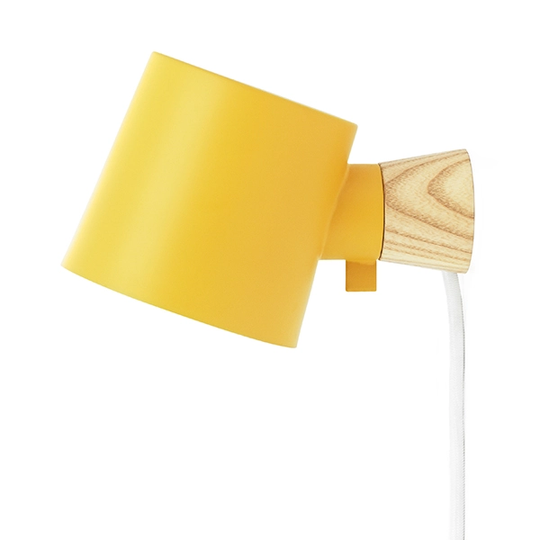 Normann Copenhagen Rise seinävalaisin, keltainen
