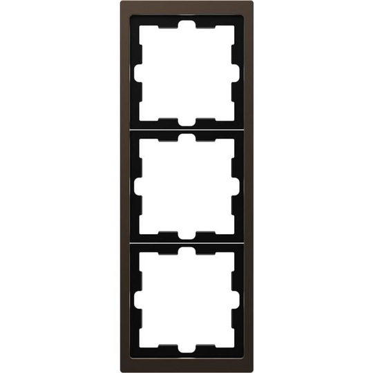 Schneider Electric MTN4030-6552 Yhdistelmäkehys 3 lokero, metalli Mocca
