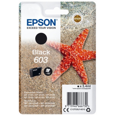 Epson Epson 603 Mustepatruuna musta 150 sivua (T03U1)