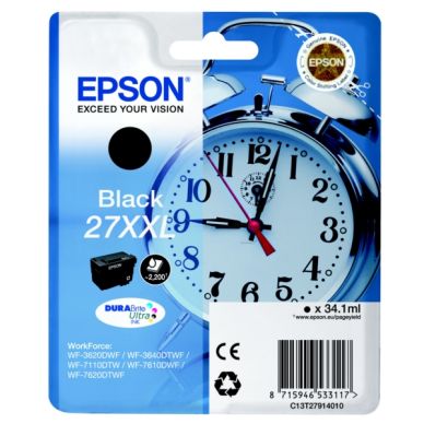 Epson Epson 27XXL Mustepatruuna musta, 2.200 sivua