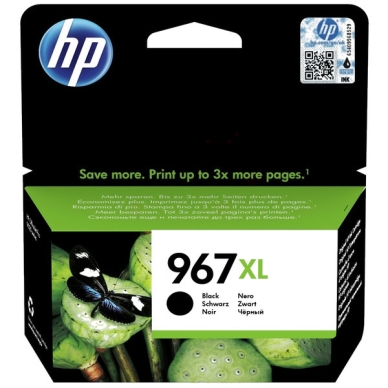 HP HP 967XL Mustepatruuna musta, 3.000 sivua